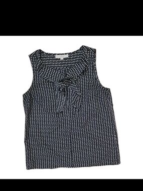 LOFT Black and White Sleeveless Camisole